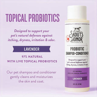 Skout's Honor Probiotic Lavender Shampoo + Conditioner