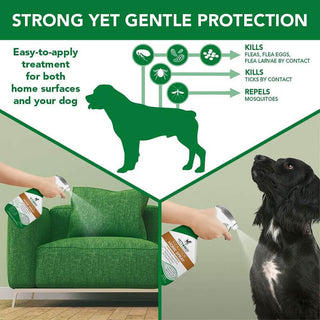 Vet's Best Flea & Tick  Spray for Dogs Peppermint Scent