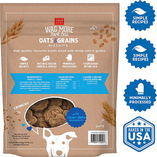 Wag More Oats & Grains Biscuits Bacon, Cheese & Apple