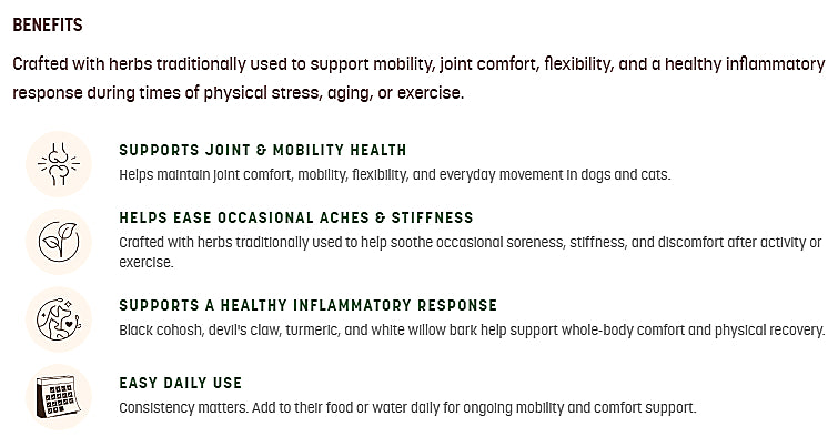 Earth Animal Aches & Discomfort Herbal Drops