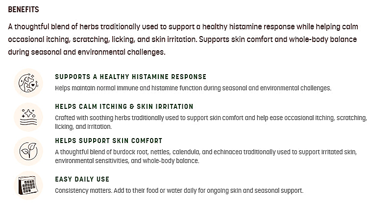 Earth Animal Allergy & Skin Herbal Drops