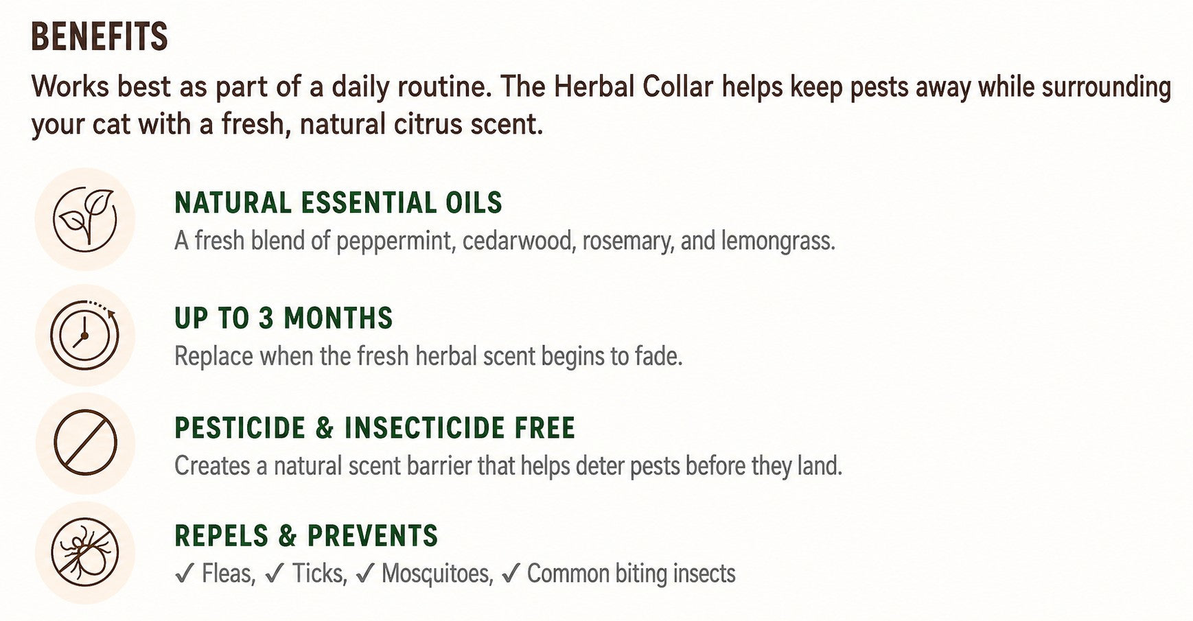 Earth Animal Feline Flea & Tick Collar for Cats