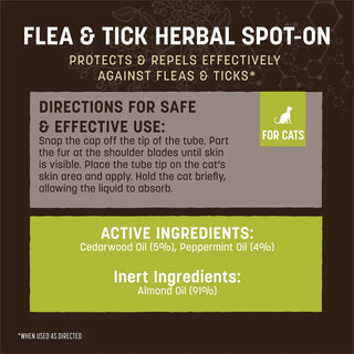Earth Animal Nature's Protection Feline Flea & Tick Herbal Spot-On