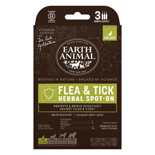 Earth Animal Nature's Protection Feline Flea & Tick Herbal Spot-On
