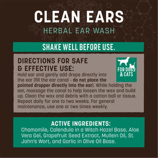 Earth Animal Clean Ears Cleanser