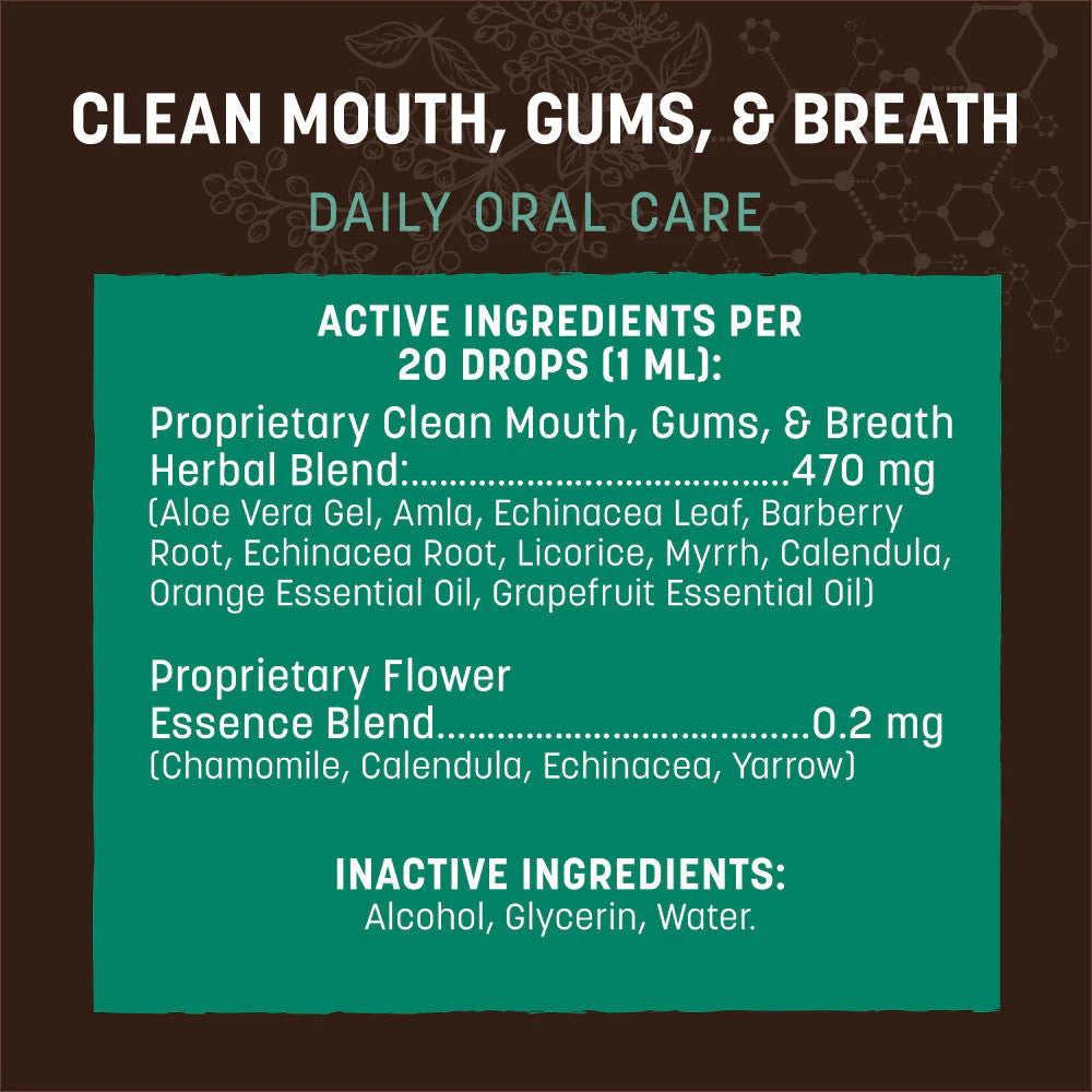 Earth Animal Clean Mouth, Gums & Breath Herbal Dental Supplement