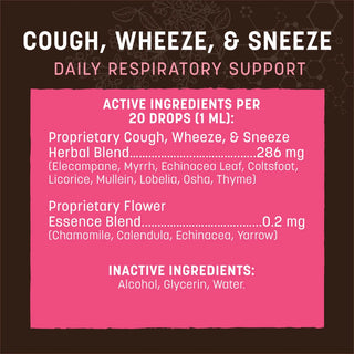Earth Animal Cough Wheeze & Sneeze Herbal Drops