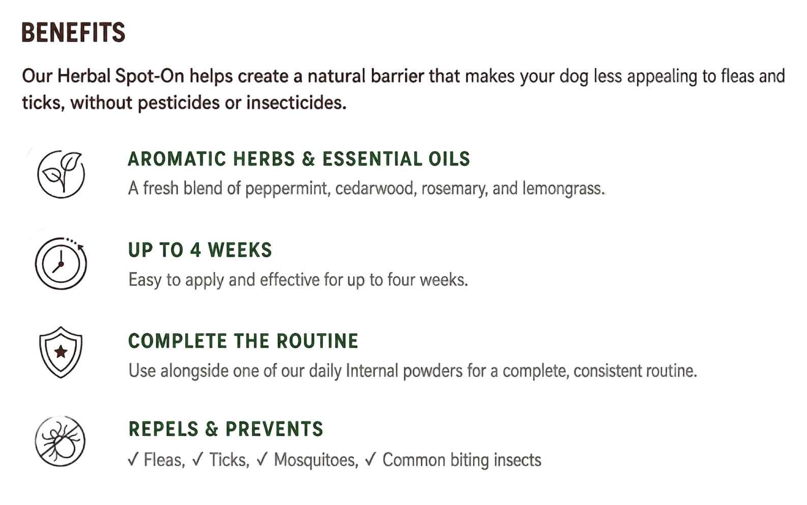 Earth Animal Nature’s Protection Flea & Tick Herbal Spot-On for Dogs