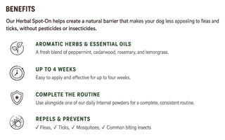 Earth Animal Nature’s Protection Flea & Tick Herbal Spot-On for Dogs