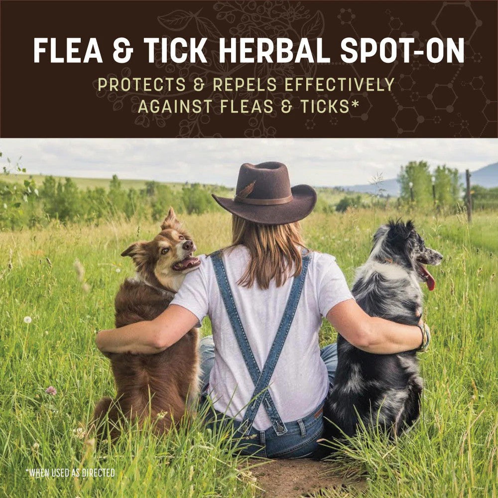 Earth Animal Nature’s Protection Flea & Tick Herbal Spot-On for Dogs