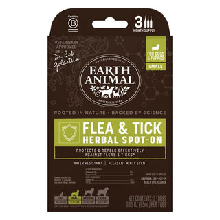 Earth Animal Nature’s Protection Flea & Tick Herbal Spot-On for Dogs