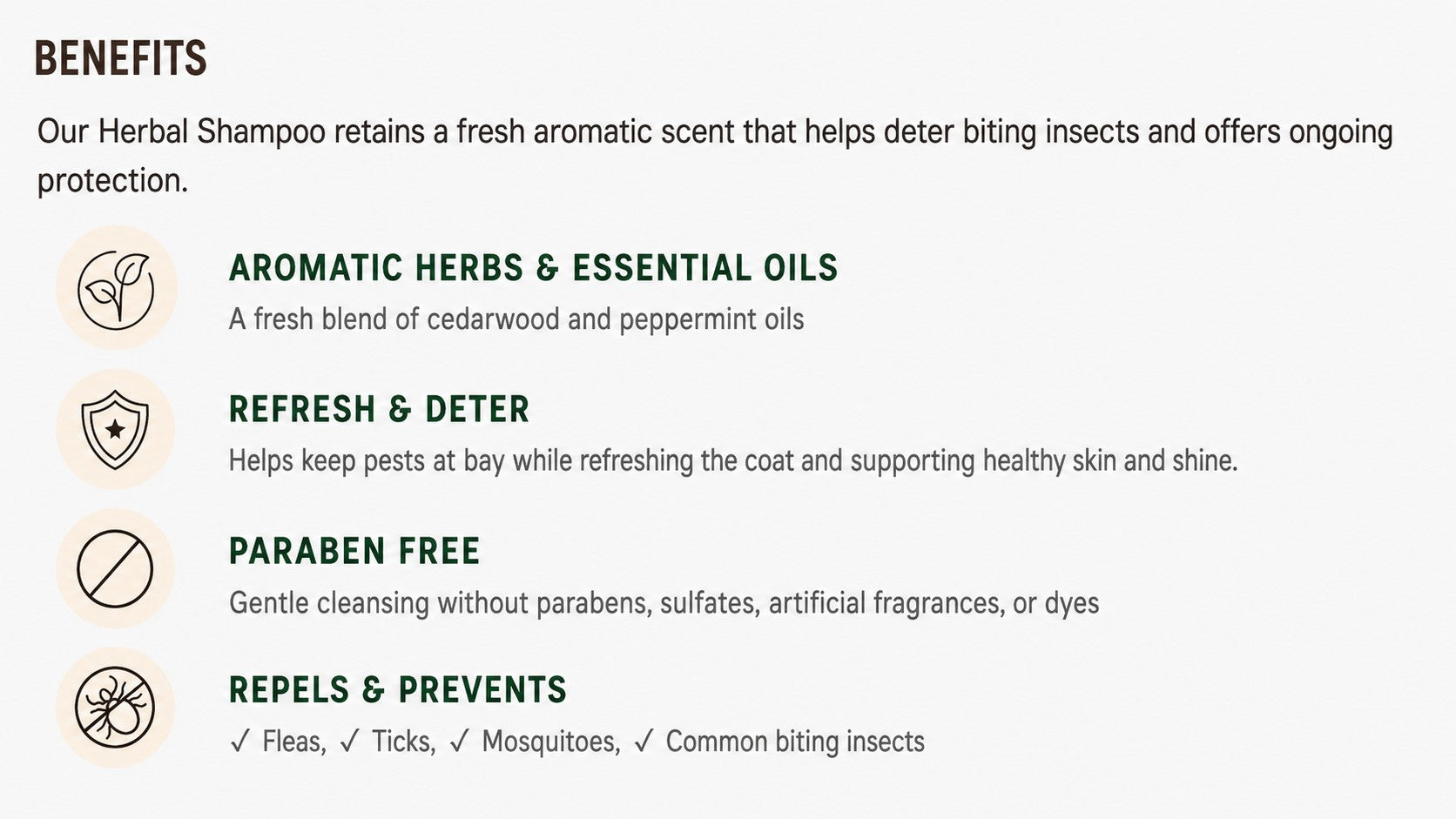 Earth Animal Nature's Protection Flea & Tick Herbal Shampoo