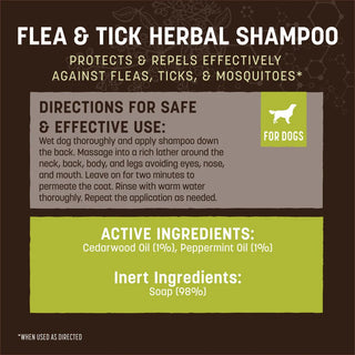Earth Animal Nature's Protection Flea & Tick Herbal Shampoo