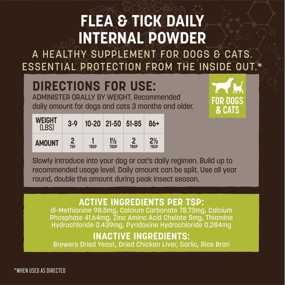 Earth Animal Flea & Tick Internal Powder, 1 lb