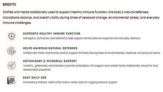 Earth Animal Immune Support Herbal Supplement