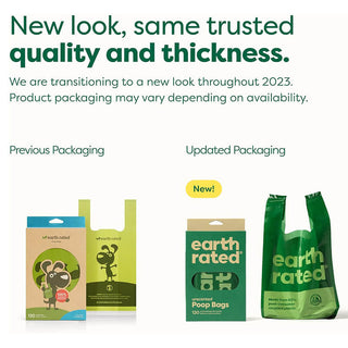 Earth Rated Unscented Poop Bags with handles