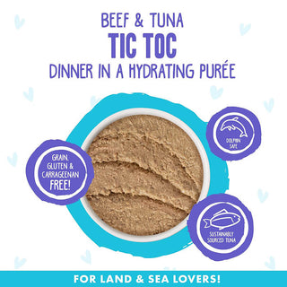 Weruva P.L.A.Y.  Beef & Tuna Tic Toc Dinner