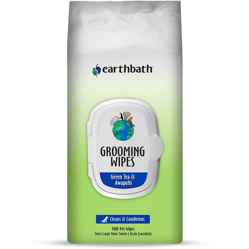 Earthbath Grooming Wipes Green Tea