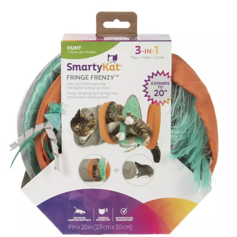SmartyKat Fringe Frenzy Spring Tunnel