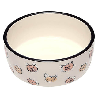 Pearhead Cat Faces Pet Dish