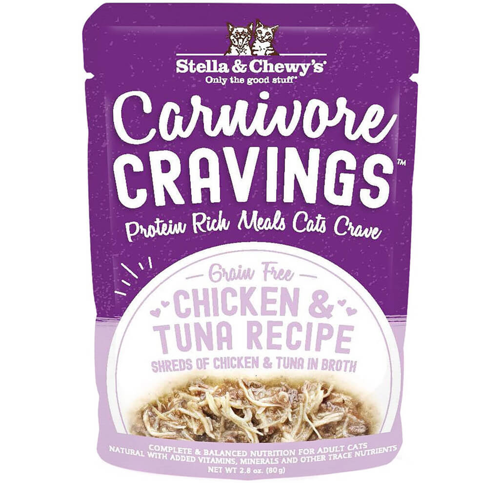 Stella & Chewy's Carnivore Cravings Pouch Chicken & Tuna Shreds