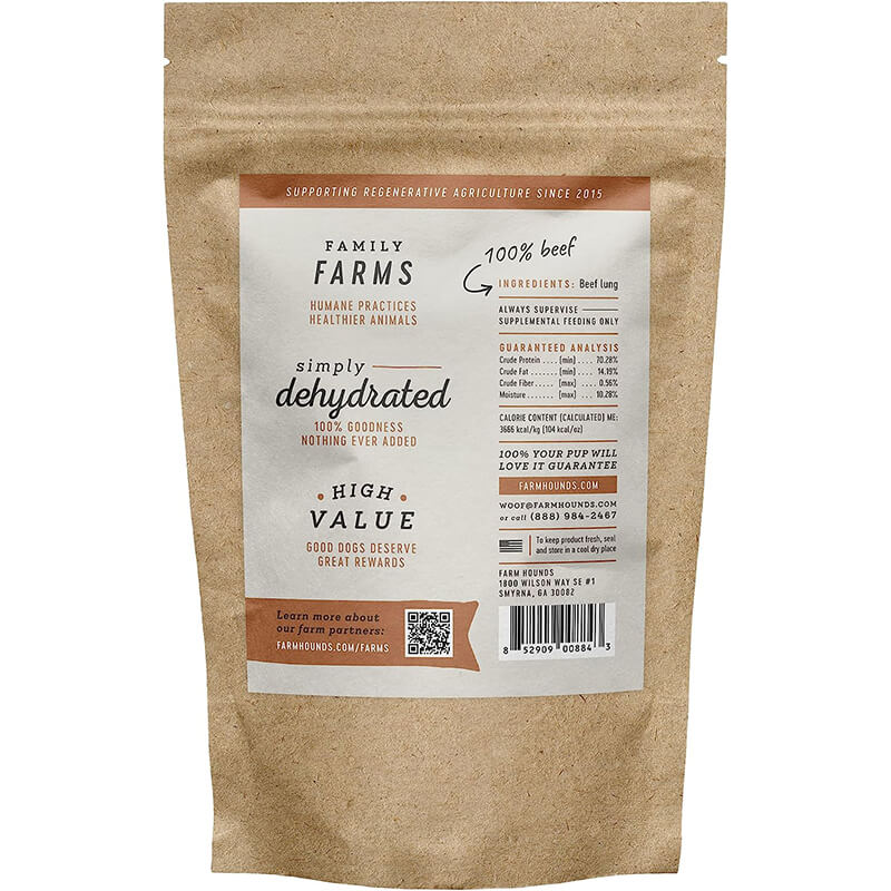 Farm Hounds 100% Dehydrated Beef Lung