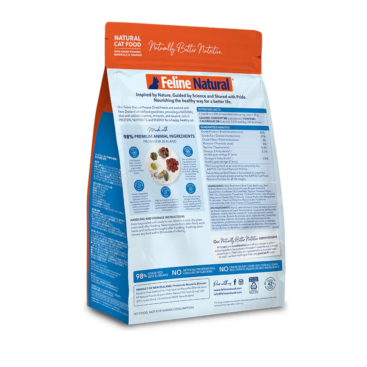 Feline Natural Freeze Dried Beef Feast