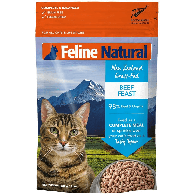 Feline Natural Freeze Dried Beef Feast