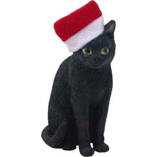 Sandicast Cat Ornament - American Shorthair, Black