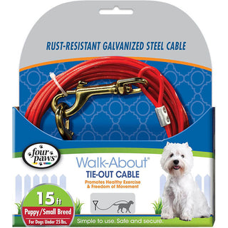 Four Paws Walk About Tie Out Cable Puppy