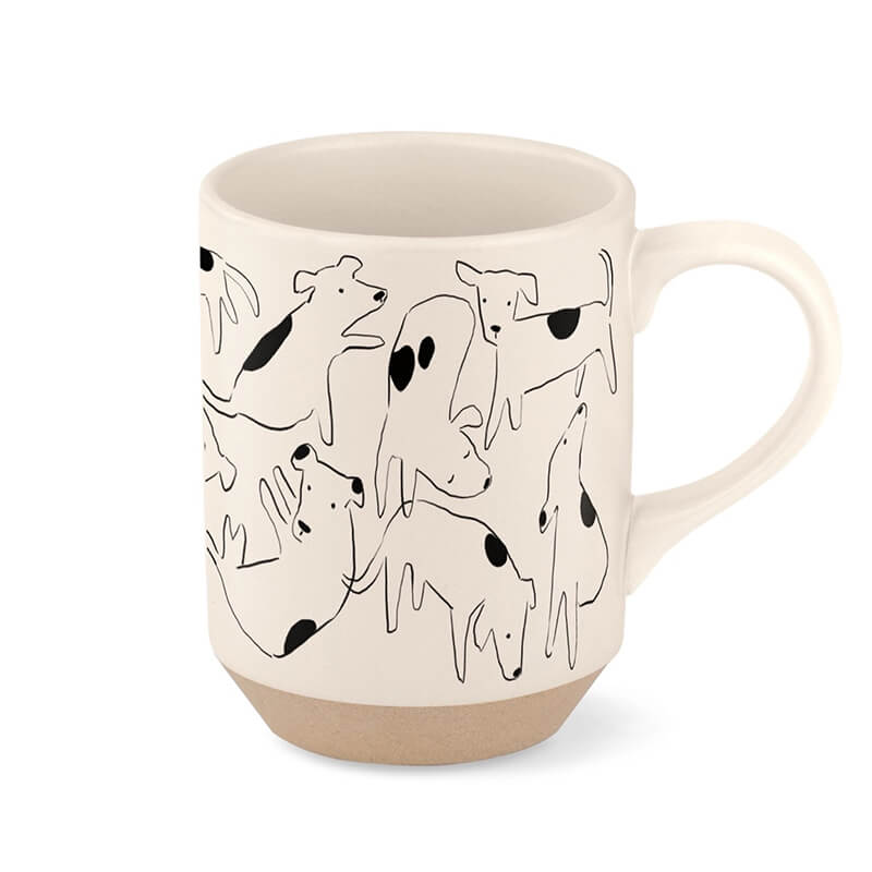 Fringe Studio Nosey Dogs Stoneware Mug