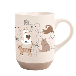 Fringe Studio Pencil Cats Stoneware Mug