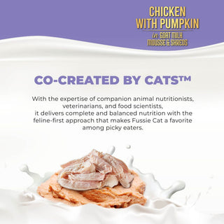 Fussie Cat Kitten Chicken & Pumpkin in Goat Milk