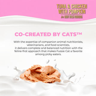 Fussie Cat Kitten Tuna & Chicken with Pumpkin in Goat Milk Mousse