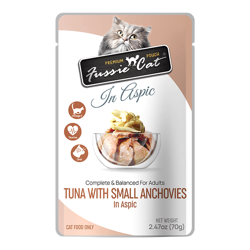 Fussie Cat Pouch Tuna & Small Anchovies in Aspic