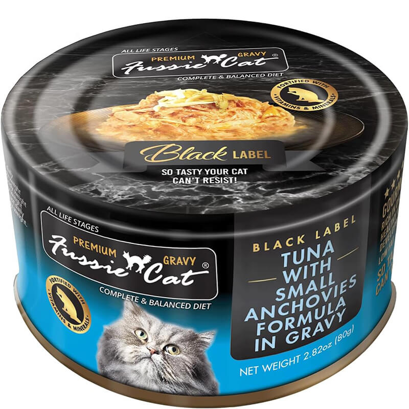 Fussie Cat Premium Tuna & Small Anchovies in Gravy