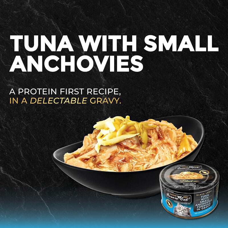 Fussie Cat Premium Tuna & Small Anchovies in Gravy