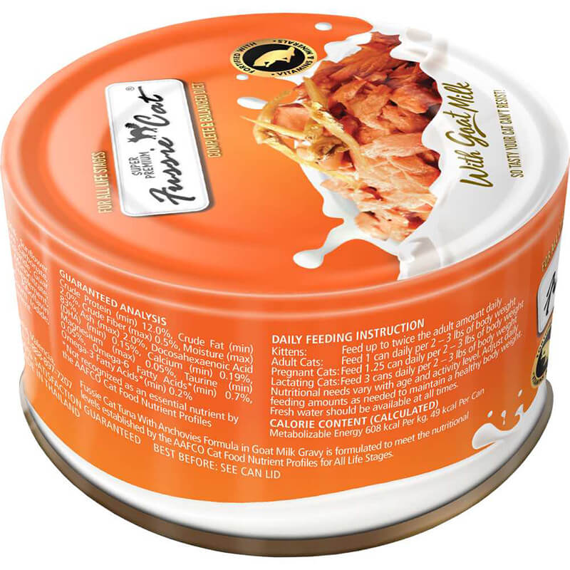 Fussie Cat Tuna & Anchovies in Goat Milk