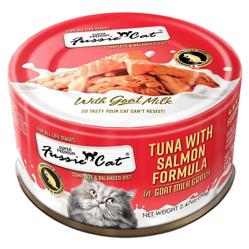 Fussie Cat Tuna & Salmon in Goat Milk