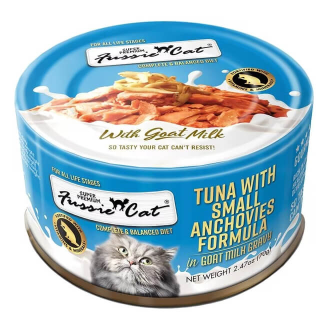 Fussie Cat Tuna & Small Anchovies in Goat Milk