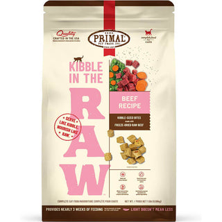 Primal Feline Kibble in The Raw Beef