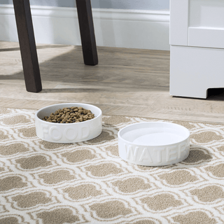 Park Life Designs Classic White Pet Bowl