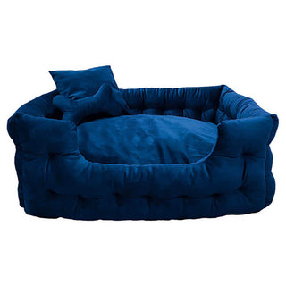Goo-eez Luxury Velour Pet Bed with Accessories