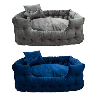 Goo-eez Luxury Velour Pet Bed with Accessories