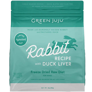 Green Juju Freeze-Dried Raw Limited Ingredient Rabbit & Duck Liver