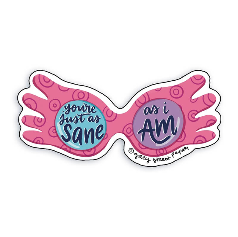 Grey Street Paper Magic Glasses Sticker