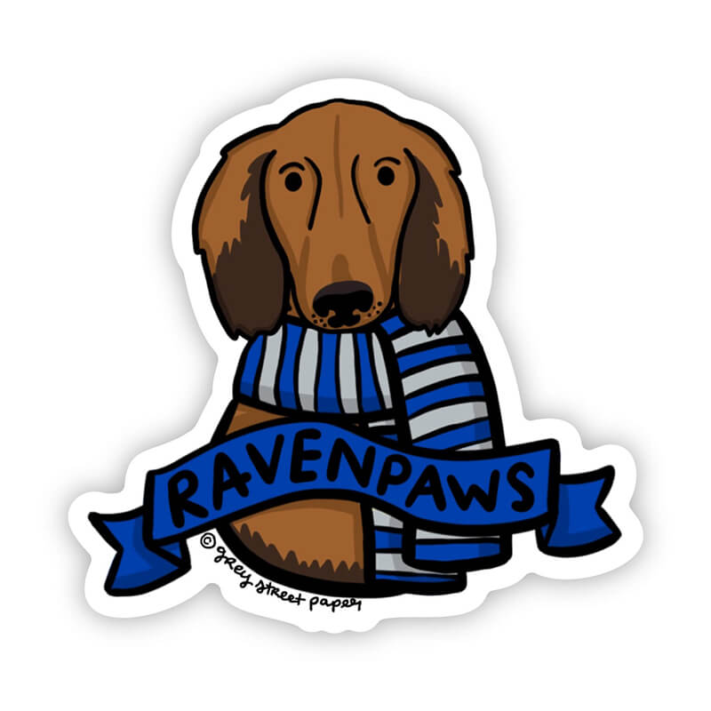 Grey Street Paper Ravenpaws Dachshund Sticker