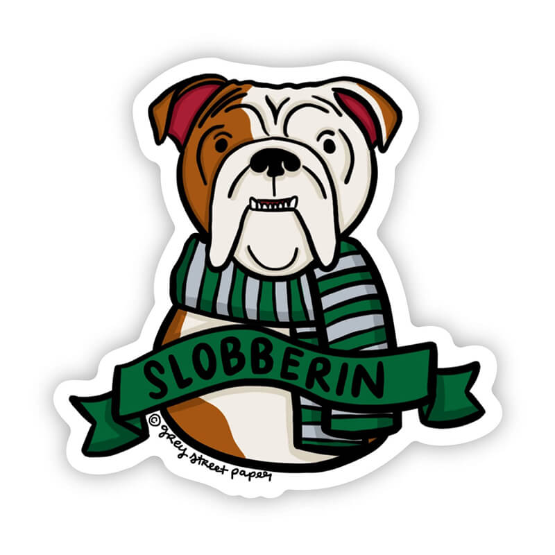 Grey Street Paper Slobberin Bull Dog Sticker