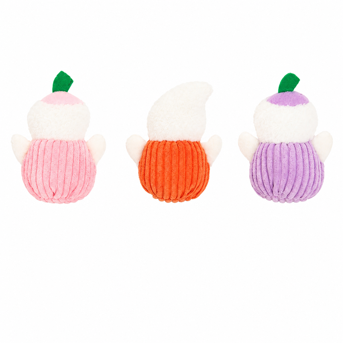 Zippy Paws Halloween Miniz Pumpkin Ghosts 3-Pack