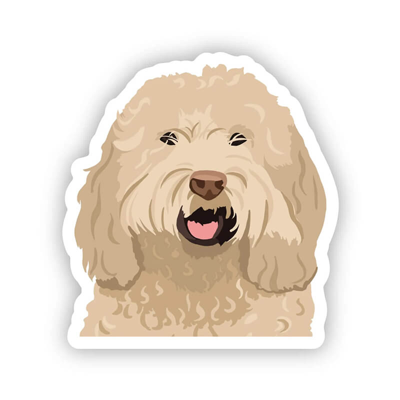 Happy Sploot Designs Vinyl Sticker - Labradoodle